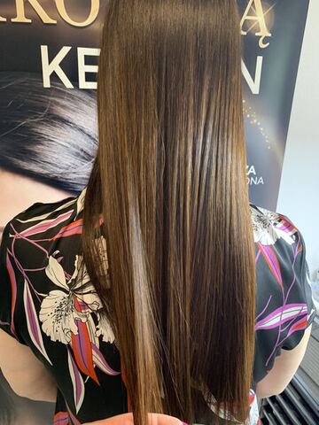 Keratin Glättung Ergebnis