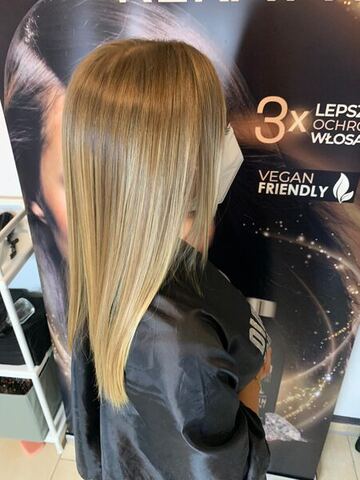Keratin Glättung Ergebnis